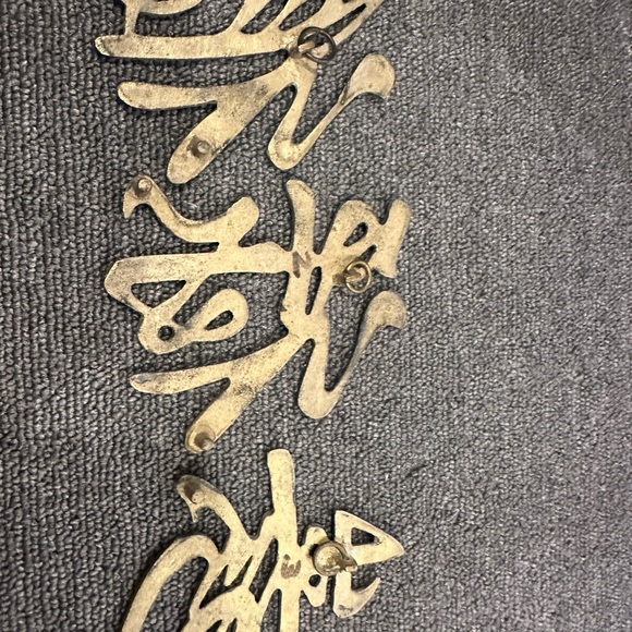 Brass Chinese Symbols Trivets or Wall Hangings - Picture 12 of 13